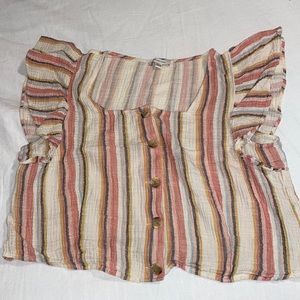 American Eagle cropped blouse